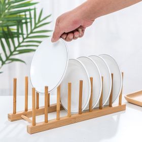 Bamboo Plate Bowl Drainer