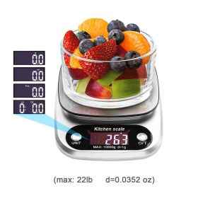 Stainless Steel LCD Precision Electronic Kitchen Scale