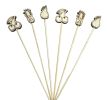 Bamboo Fruit Picks Fancy Cocktail Sticks Appetizer Toothpicks [Fruit-1]