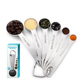 Stainless Steel 6pc Measuring Spoons Set
