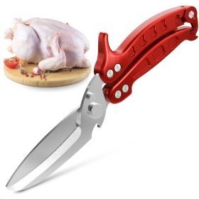 Heavy Duty Poultry Shears Sharp Chicken Scissors with Non Slip Micro Serrated Blades Meat Cutting Scissors with Safety Lock Multipurpose Kitchen Shear