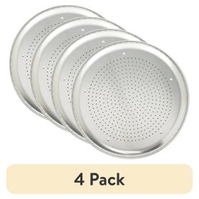 Silver Nordic Ware Naturals 16" Aluminum Air Crisp Pizza Pan
