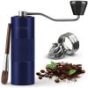 Manual Coffee Grinder Stainless Steel Conical Burr Coffee Grinder Manual with Adjustable Setting Double Bearing Hand Espresso Grinder Perfect for Home