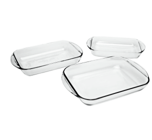 Anchor Hocking 3 Piece Glass Bakeware Set
