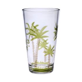 Palm Tree Design Acrylic Drinking Glasses