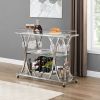 Contemporary Chrome Bar Cart