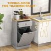 Kitchen Free Standing Tilt Out Trash Bin Cabinet