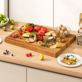 Teak Wood 24 Inch Reversible Cutting Board