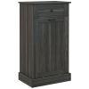 HOMCOM Free Standing Tilt Out Trash Bin Cabinet