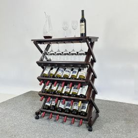 26 Bottles Freestanding Wine Rack
