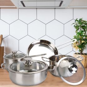 Stainless Steel Pots Pans Cookware Set