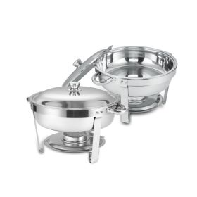 2 Pcs Round Buffet Catering Dish Set
