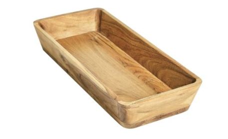 Acacia Wood Oval Serving Bowl