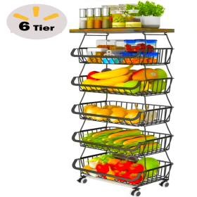6-Tier Fruit Basket Rack