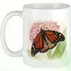 Monarch Butterfly And Caterpillar Mug