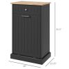 Free Standing Tilt Out Trash Bin Cabinet