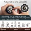 Manual Coffee Grinder Stainless Steel Conical Burr Coffee Grinder Manual with Adjustable Setting Double Bearing Hand Espresso Grinder Perfect for Home