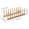 Bamboo Plate Bowl Drainer