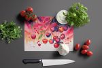 NEW Colorful Cherries Glass Cutting Board Decorative Tempered Glass Kitchen Cutting and Serving Board Large Size Chopping Board