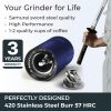 Manual Coffee Grinder Stainless Steel Conical Burr Coffee Grinder Manual with Adjustable Setting Double Bearing Hand Espresso Grinder Perfect for Home