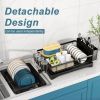 Kitchen Counter Dish Drying Rack with Drainboard