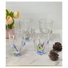 Rainbow Diamond Acrylic Drinking Glasses Set of 4