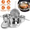 Stainless Steel Pots Pans Cookware Set