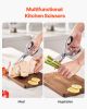 Kitchen Scissors Stainless Steel Kitchen Shears Protective Sheath Grey