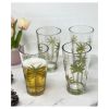 Palm Tree Design Acrylic Drinking Glasses